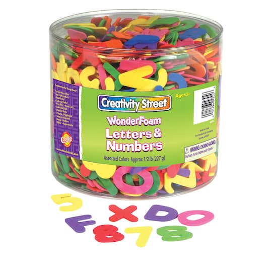 6 Packs: 2 ct. (12 total) Creativity Street® Wonderfoam® Letters & Numbers Set